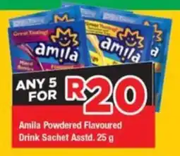 OK Foods Amila Powdered Flavoured Drink Sachet Asstd. offer