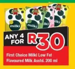 OK Foods First Choice Milki Low Fat Flavoured Milk Asstd. offer