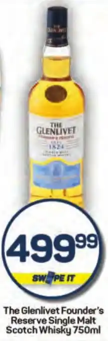 Pick n Pay The Glenlivet Founder's Reserve Single Malt Scotch Whisky offer
