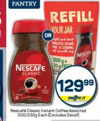 Pick n Pay Nescafé Classic Instant Coffee Assorted offer