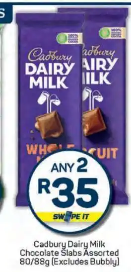 Pick n Pay Cadbury Dairy Milk Chocolate Slabs Assorted offer