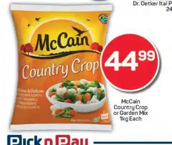 Pick n Pay McCain Country Crop or Garden Mix offer
