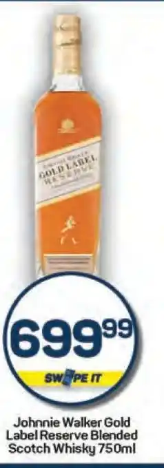 Pick n Pay Johnnie Walker Gold Label Reserve Blended Scotch Whisky 750ml offer