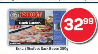 Pick n Pay Eskort Rindless Back Bacon 200g offer