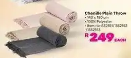 Game Always Home Chenille Plain Throw-Each offer