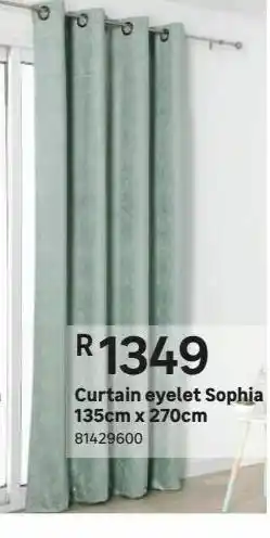 Curtains eyelet sophia 135cm x 270cm