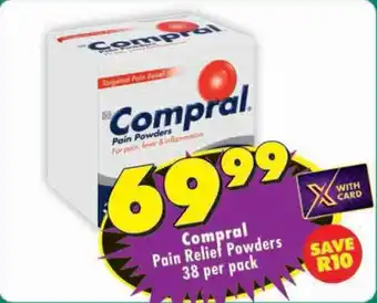 Shoprite Compral Pain Relief Powders offer