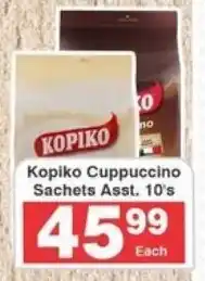 Frontline Kopiko Cuppuccino Sachets Asst. offer