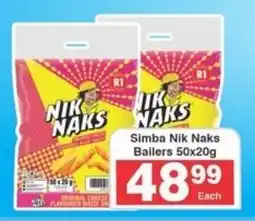 Frontline Simba Nik Naks Bailers offer