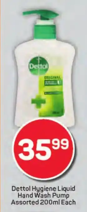 Pick n Pay Dettol Hygiene Liquid Hand Wash Pump Assorted offer