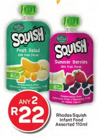 Pick n Pay Rhodes Squish Infant Food Assorted offer