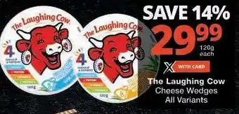 Checkers The Laughing Cow Cheese Wedges offer