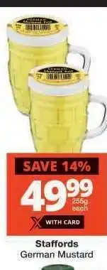 Checkers Staffords German Mustard offer