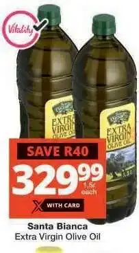 Checkers Santa Bianca Extra Virgin Olive Oil offer