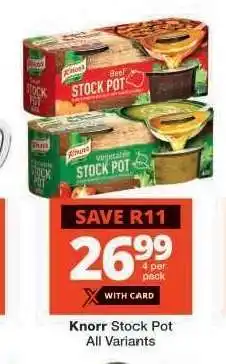 Checkers KNORR Stock Pot offer