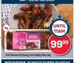 Pick n Pay Hypermarket PnP Sweet & Sticky Pork Belly Ribs 1kg offer