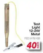 AutoZone Test Light 12-24V Metal FED.WT616B-Each offer