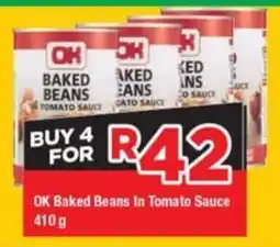 OK Grocer OK Baked Beans In Tomato Sauce offer