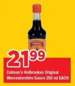 OK Grocer Colman's Holbrookes Original Worcestershire Sauce offer