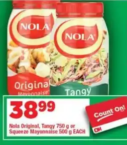 OK Grocer Nola Original, Tangy or Squeeze Mayonnaise offer