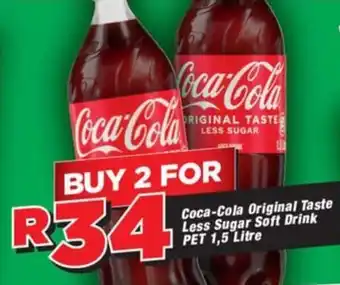 OK Grocer Coca-Cola Original Taste Less Sugar Soft Drink offer