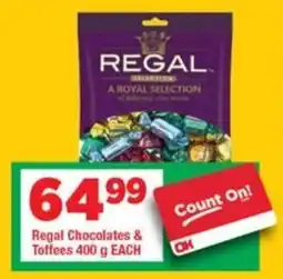 OK Grocer Regal Chocolates & Toffees offer