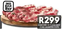 OBC Meat & Chicken Obc A-class beef fore quarter cuts offer