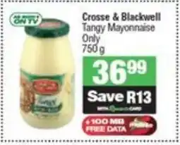 Spar Crosse & Blackwell Tangy Mayonnaise Only offer