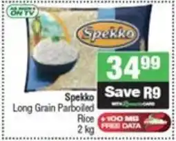 Spar Spekko Long Grain Parboiled Rice offer