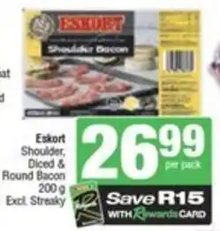 Spar Eskort Shoulder, Diced & Round Bacon offer
