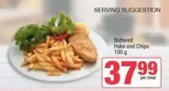 Spar Battered Hake and Chips offer