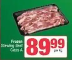 Spar Frozen Stewing Beef Class A offer