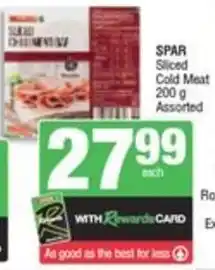 Spar SPAR Sliced Cold Meat Assorted offer