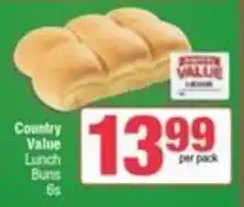Spar Country Value Lunch Buns offer