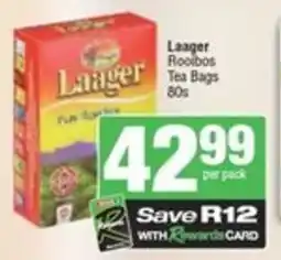 Spar Laager Rooibos Tea Bags offer