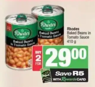 Spar Rhodes Baked Beans in Tomato Sauce offer