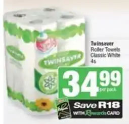 Spar Twinsaver Roller Towels Classic White offer