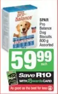 Spar SPAR Pro Balance Dog Biscuits Assorted offer
