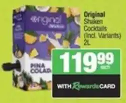 Spar Original Shaken Cocktails offer