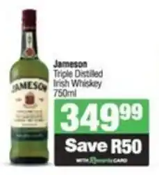 Spar Jameson Triple Distilled Irish Whiskey offer