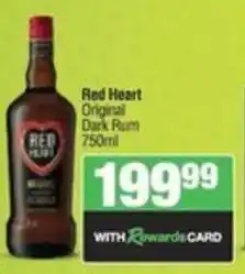 Spar Red Heart Original Dark Rum offer