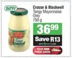 Spar Crosse & Blackwell Tangy Mayonnaise Only offer