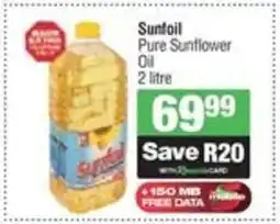 Spar Sunfoil Pure Sunflower Oil offer
