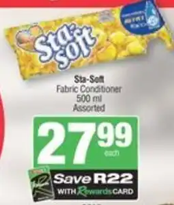 Spar Sta-Soft Fabric Conditioner offer