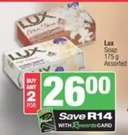 Spar Lux Soap Assorted offer