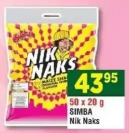 DB Cash And Carry SIMBA Nik Naks offer
