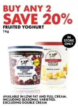 Woolworths Fruited yoghurt offer