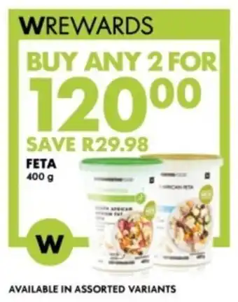 Woolworths Feta offer