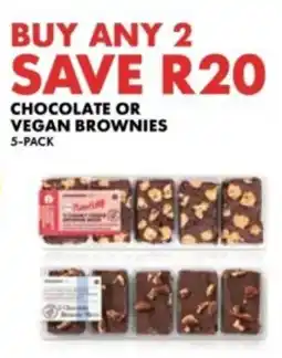 Woolworths Chocolate or vegan brownies offer
