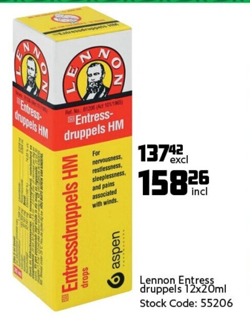 lennon-entree-druppels-12x20ml-offer-at-africa-cash-and-carry